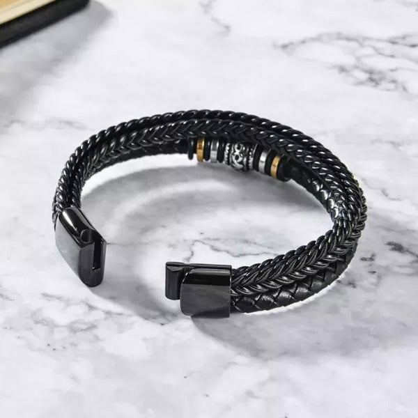 Bracciale in pelle "ti voglio bene per sempre" - Mamma e Figlio