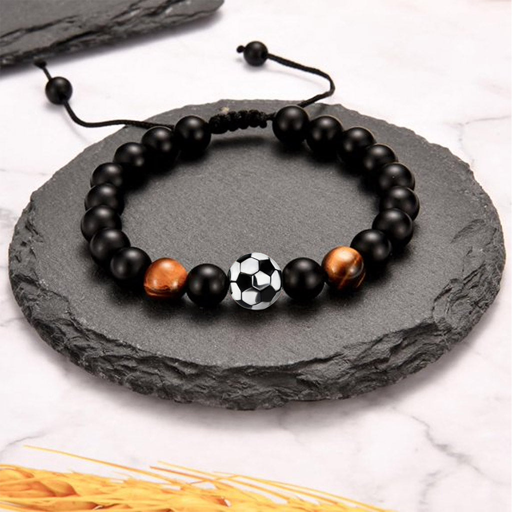 GoalGirl™ Bracciale regolabile pallone da Calcio con dedica "A mia figlia"