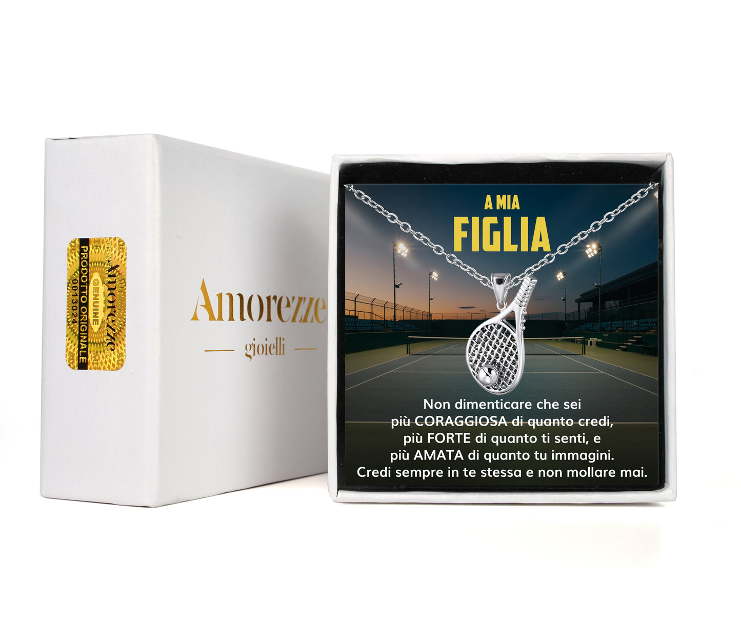 RacketGirl™: Racchetta da Tennis con dedica “A mia figlia”