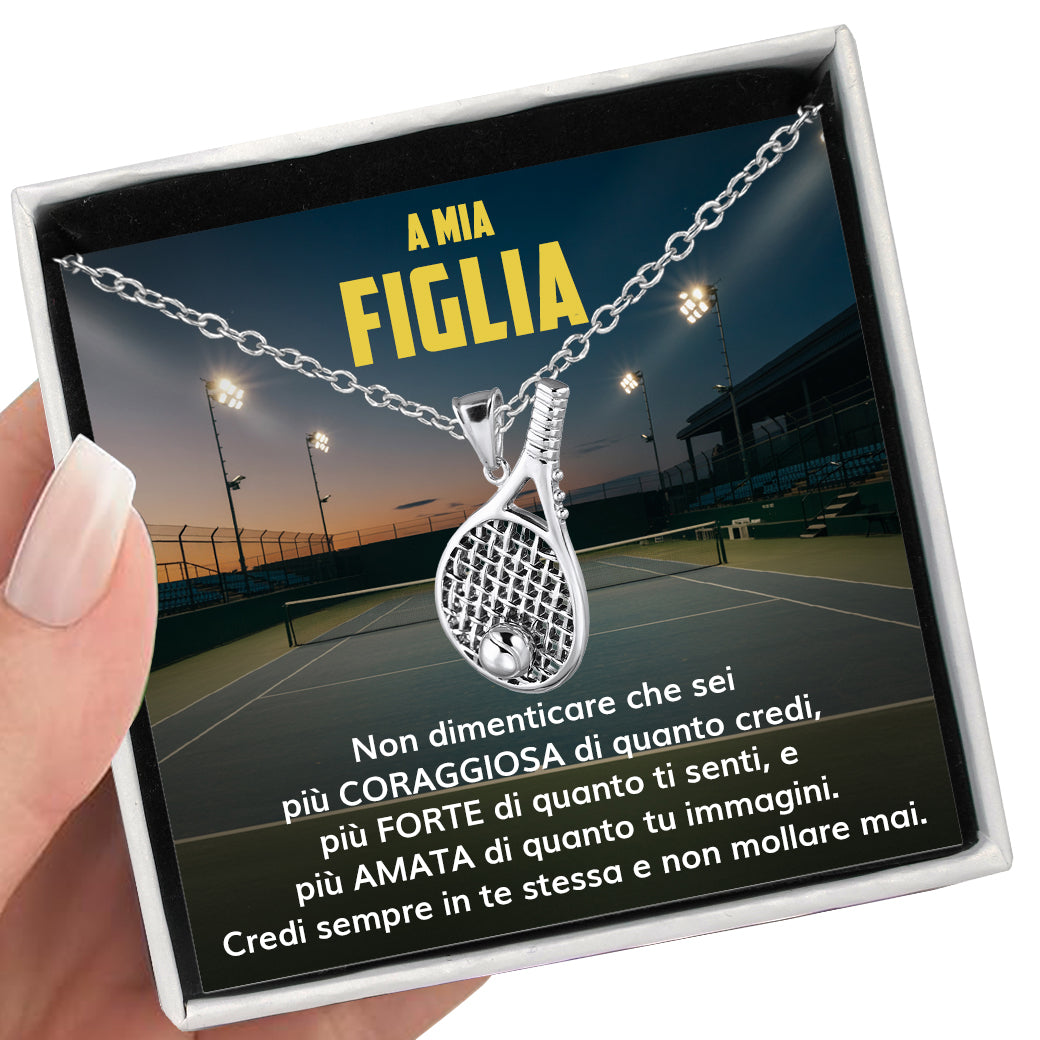 RacketGirl™: Racchetta da Tennis con dedica “A mia figlia”