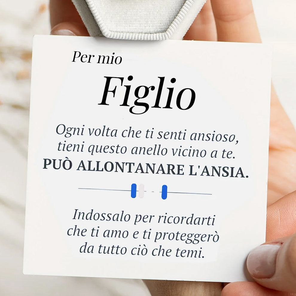 Anello Anti-stress MindfulRing™ con dedica "A mio figlio"