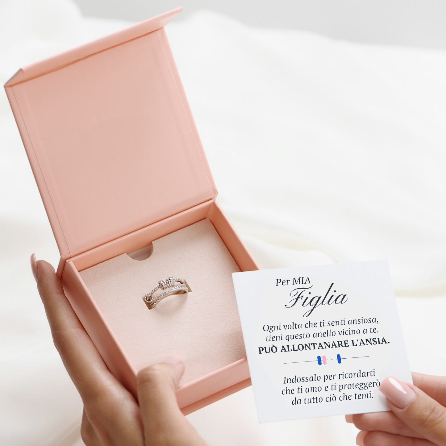 Anello Anti-stress MindfulRing™ con dedica "A mia figlia"