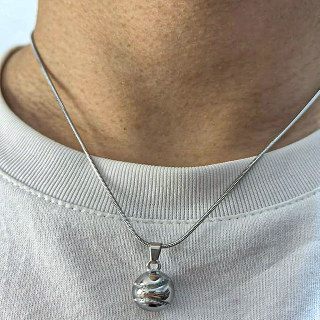 TennisBoy™ Collana palla da tennis con dedica "A mio figlio"