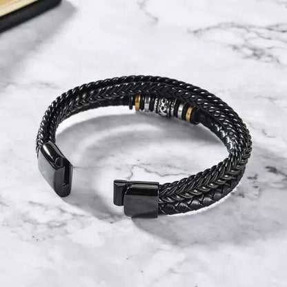 Bracciale in pelle "ti voglio bene per sempre" - Mamma e Figlio
