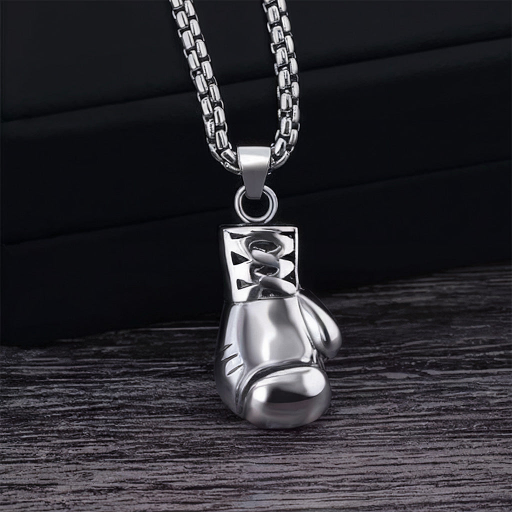 BoxeBoy™ Collana Guantone da Boxe con Dedica "A mio figlio"