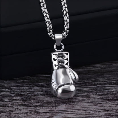 BoxeBoy™ Collana Guantone da Boxe con Dedica "A mio figlio"