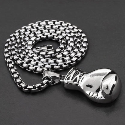 BoxeBoy™ Collana Guantone da Boxe con Dedica "A mio figlio"