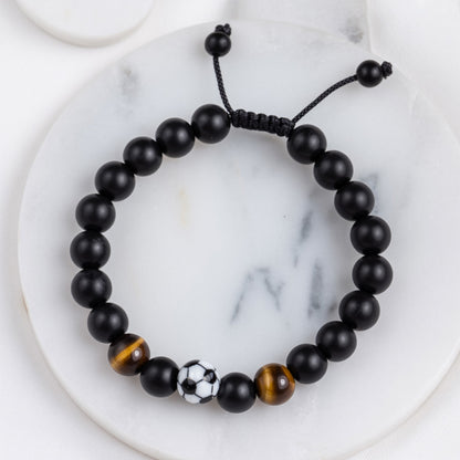 GoalGirl™ Bracciale regolabile pallone da Calcio con dedica "A mia figlia"