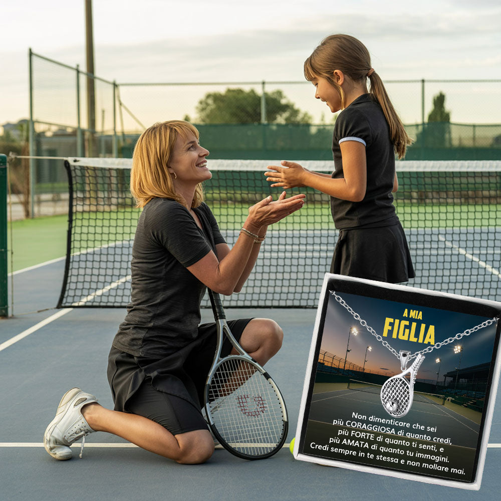 RacketGirl™: Racchetta da Tennis con dedica “A mia figlia”