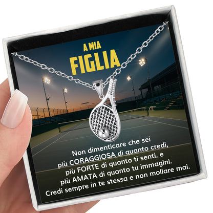 RacketGirl™: Racchetta da Tennis con dedica “A mia figlia”