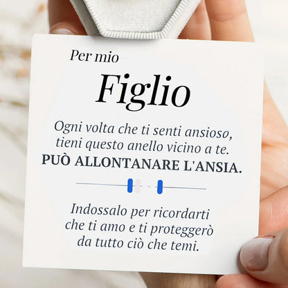 Anello Anti-stress MindfulRing™ con dedica "A mio figlio"