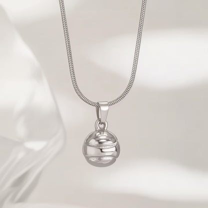 TennisBoy™ Collana palla da tennis con dedica "A mio figlio"